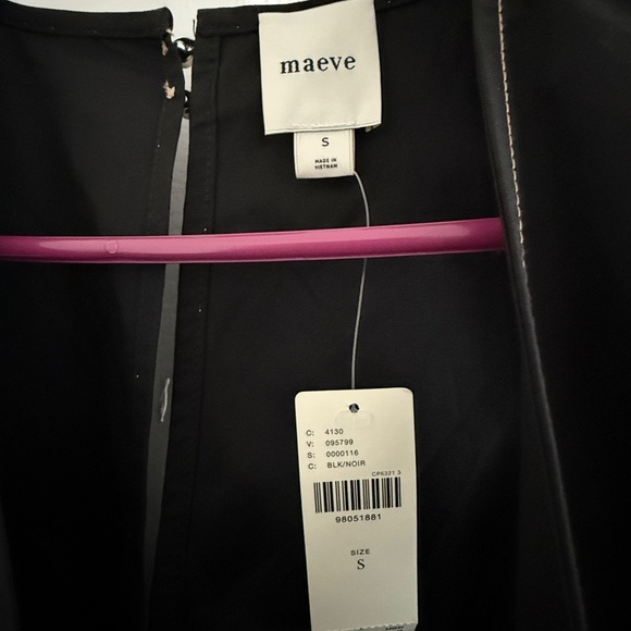 NWT Anthropologie Maeve Size Small Sleeveless V-Neck Mini Swing Dress - Picture 4 of 10